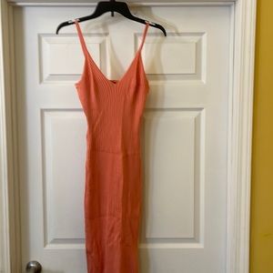 Cute midi dress beautiful peach color